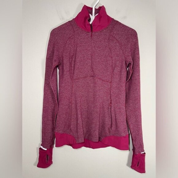 Lululemon Runderful 1/2 Zip Pullover size 6 Berry Rumble - Picture 6 of 10